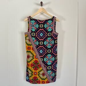 Rachel Roy - Multicolor Geometric Pattern Shift Dress